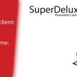 Super Deluxe Hair Salon client referral card